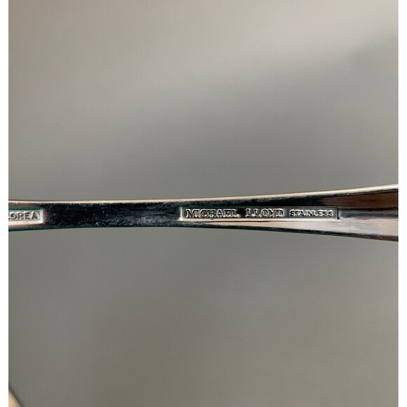 Michael LLoyd MLL12 Fork Pierced Spoon & Solid Gravy Ladle Stainless Lot of 3 - Picture 5 of 7